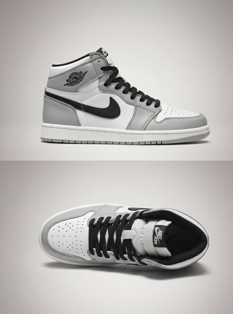 Grey  Jordan high sneakers