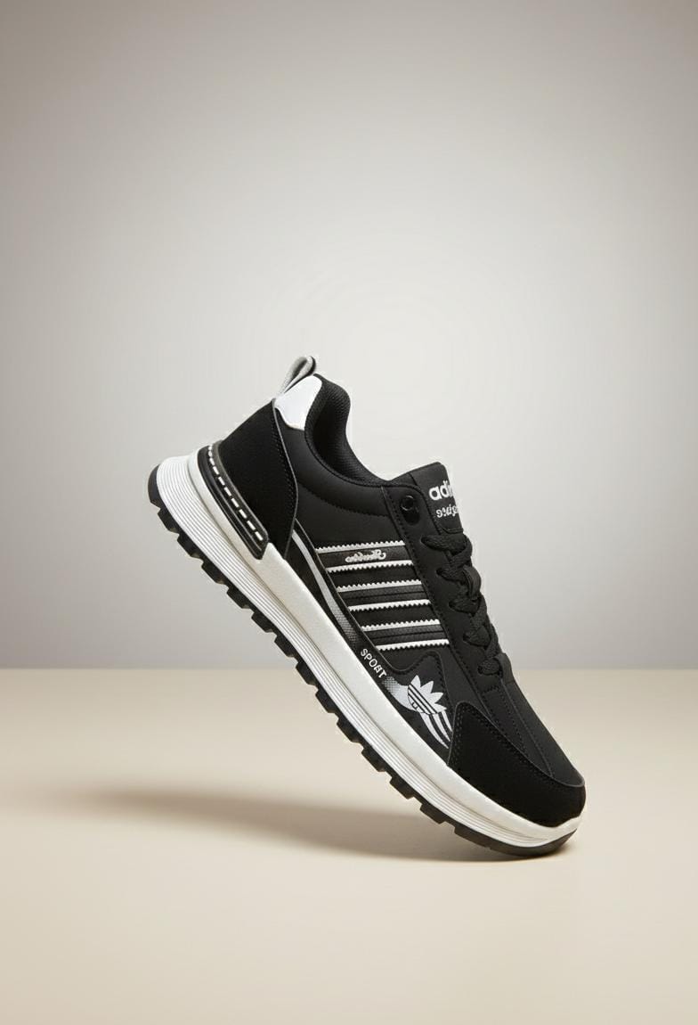 Core Black Athletic Shose